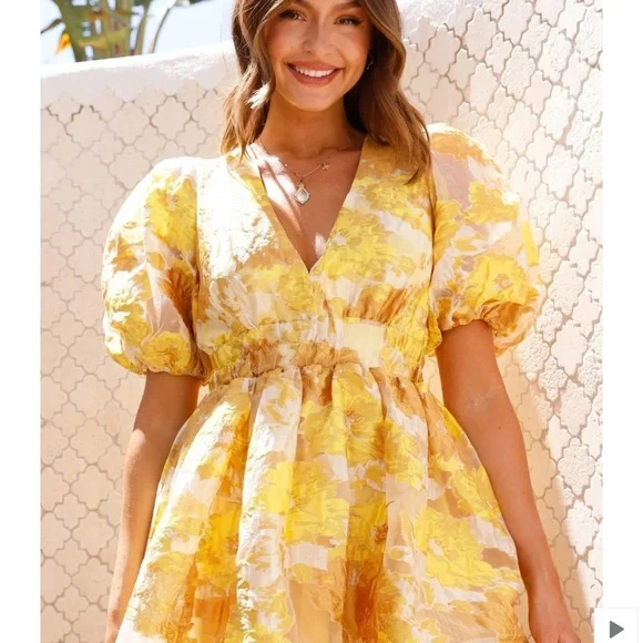 Brocade mini dress - Picture 3 of 5